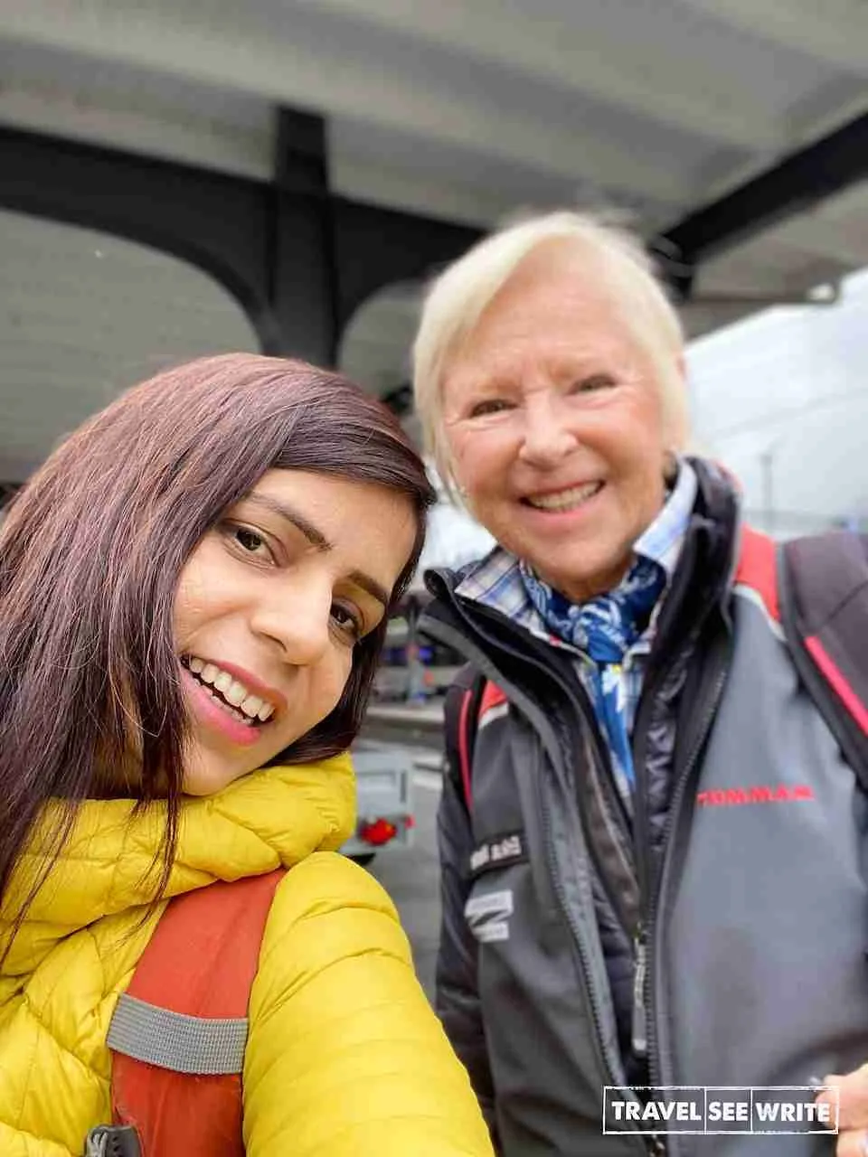 Ms Erica Mattle, a 70-year-old young lady from Switzerland, was my travel guide.