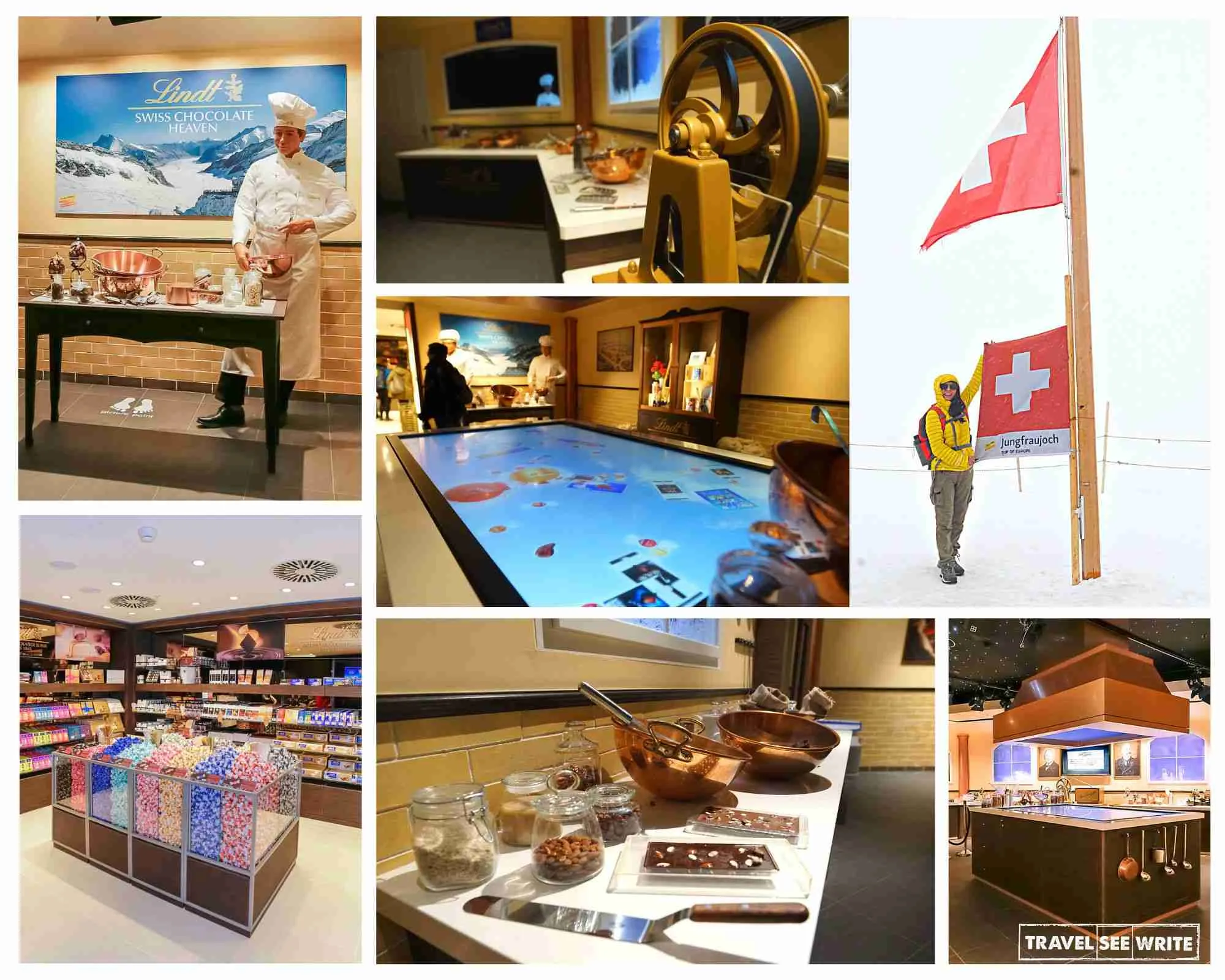 Lindt Swiss Chocolate Heaven at Jungfraujoch is indeed a heaven for people with a sweet tooth.