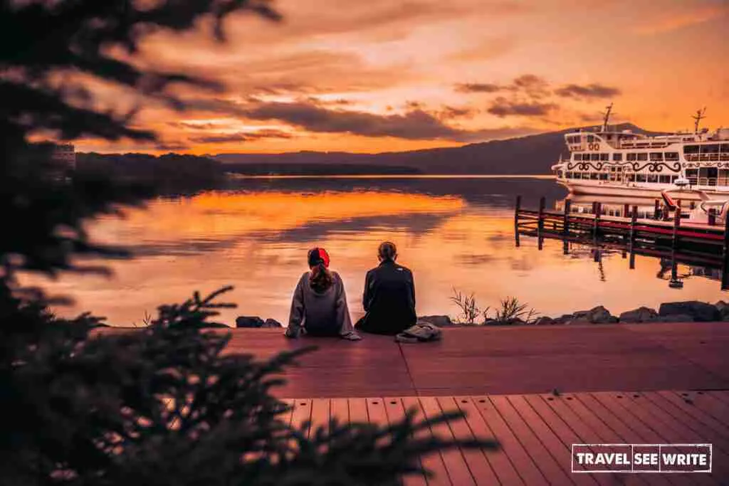 A typical summer evening at Lake Akan, Eastern Hokkaido