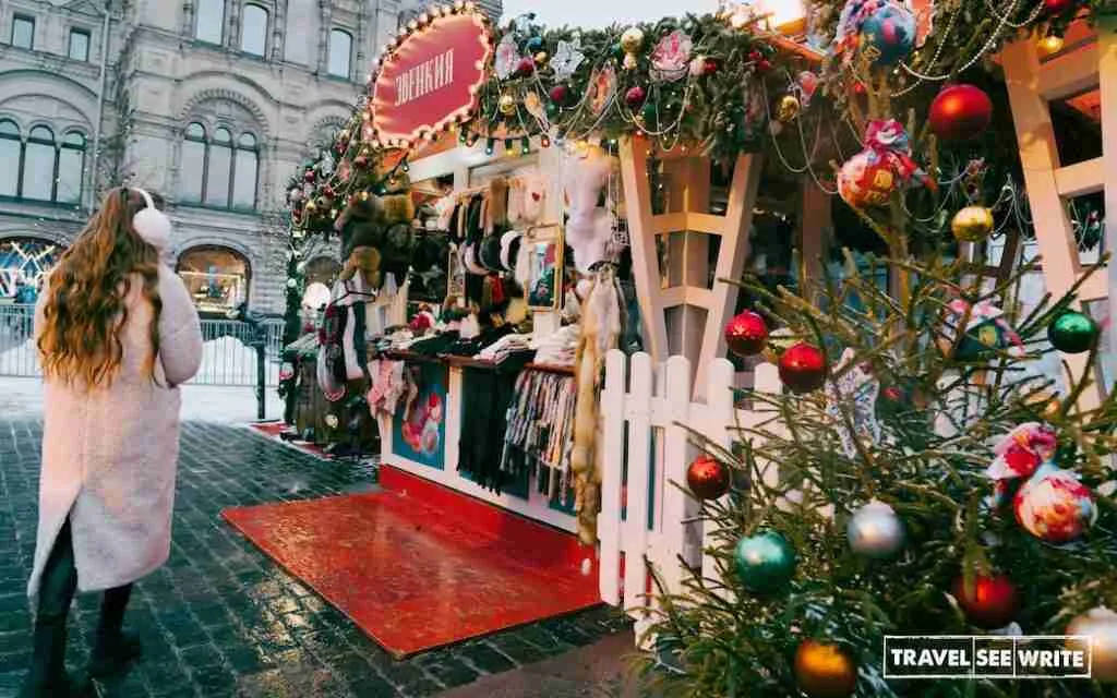 Red Square in one of the most visited venue during Christmas time in Moscow