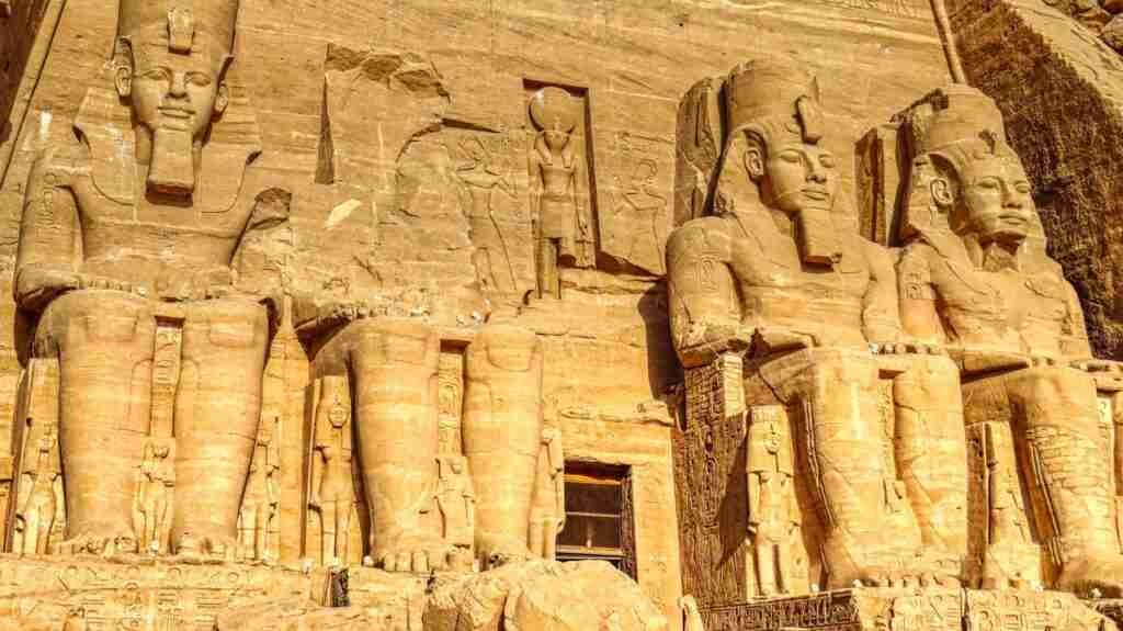 Statues of Ramses in Abu Simbel temple - Photo by Alberto Capparelli