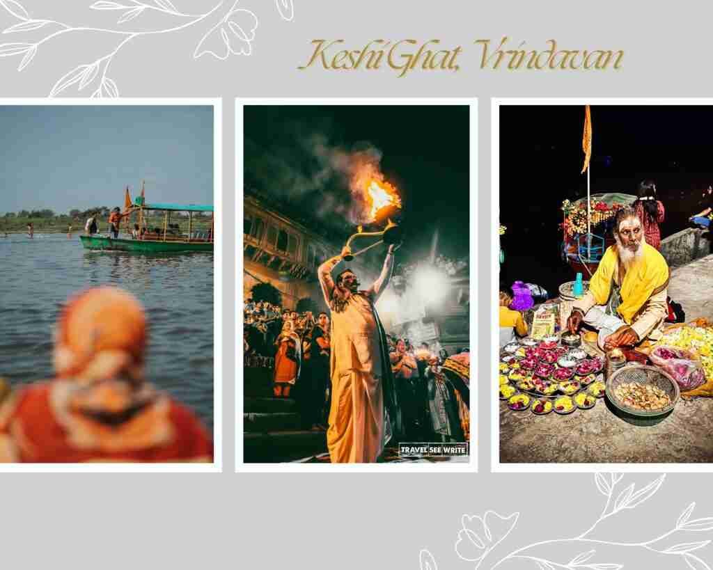 Unique things to do in Vrindavan in 3 days - attend evening aarti at Keshighat.