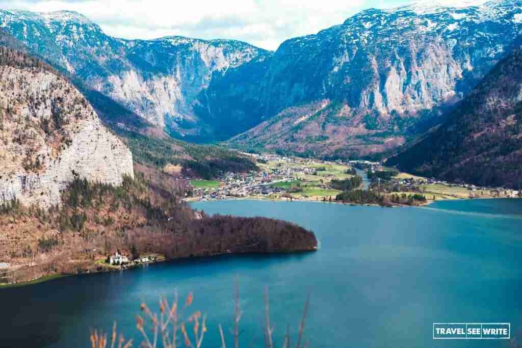 Hallstatt Lake View from the Skywalk viewpoint