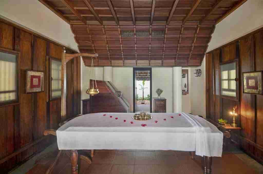 traditional Ayurvedic massage at the resort’s Ayurmana