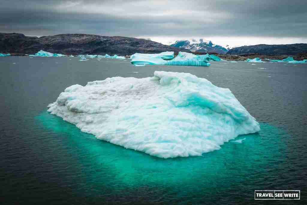 The stunning icebergs of Kaporniagkat Kangertivat Fjords was like giant art pieces