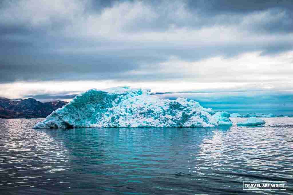 The stunning icebergs of Kaporniagkat Kangertivat Fjords was like giant art pieces