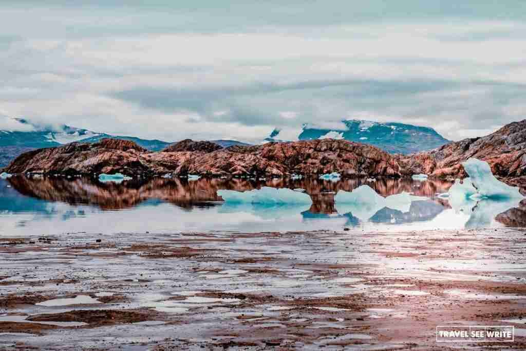 The stunning icebergs of Kaporniagkat Kangertivat Fjords was like giant art pieces