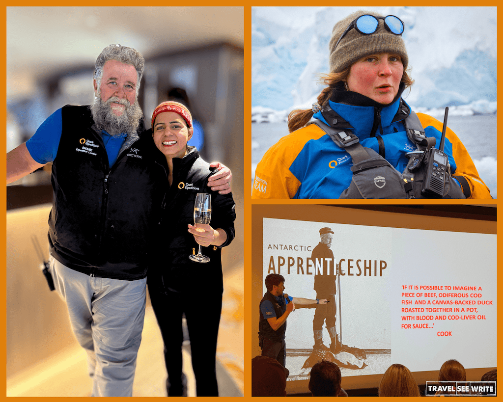 Antarctica Travel Guide: While choosing a vessel make sure to research a bit about the expedition team. They make a huge difference in your experience.