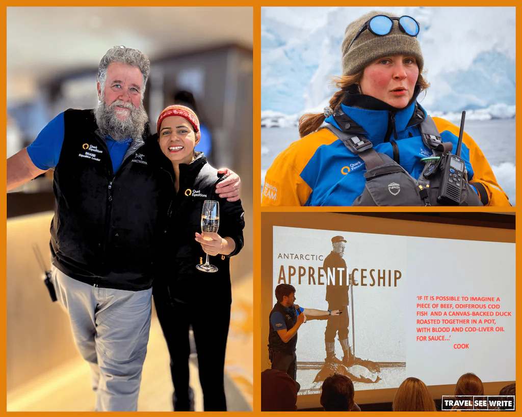 Antarctica Travel Guide: While choosing a vessel make sure to research a bit about the expedition team. They make a huge difference in your experience.