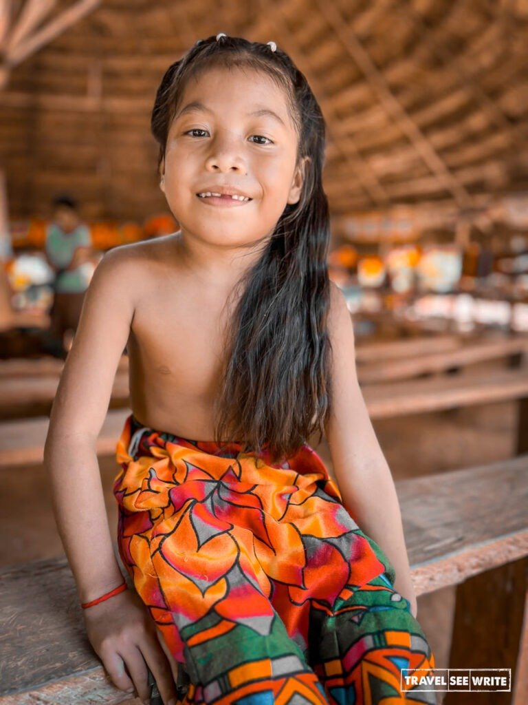 Children remain unclothed until puberty in Embera culture
