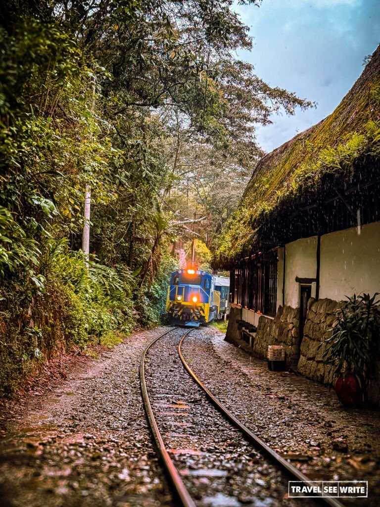 Inkaterra Cafe is nestled between the train tracks and the Vilcanota riverfront