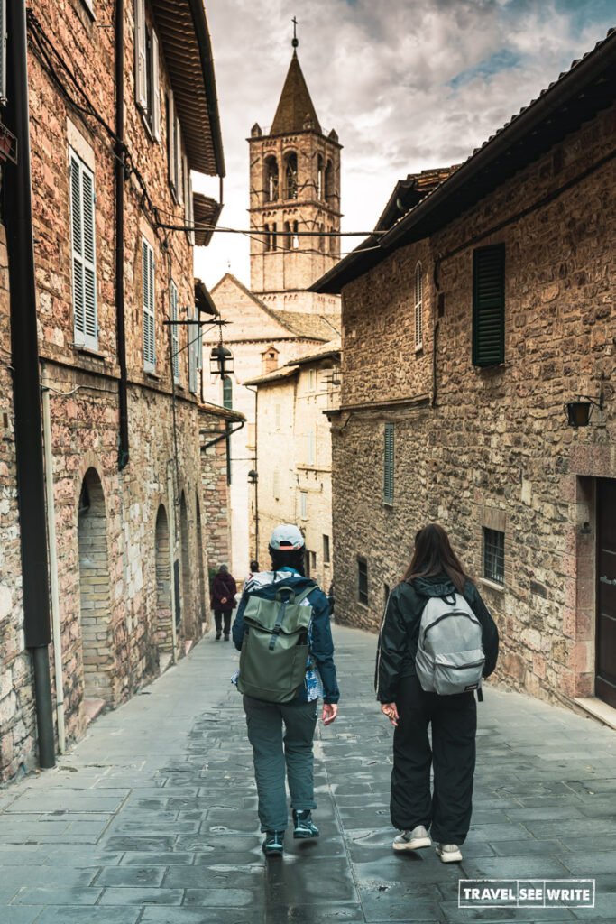 Assisi Streets that are barely discovered by tourists, Umbria, Italy