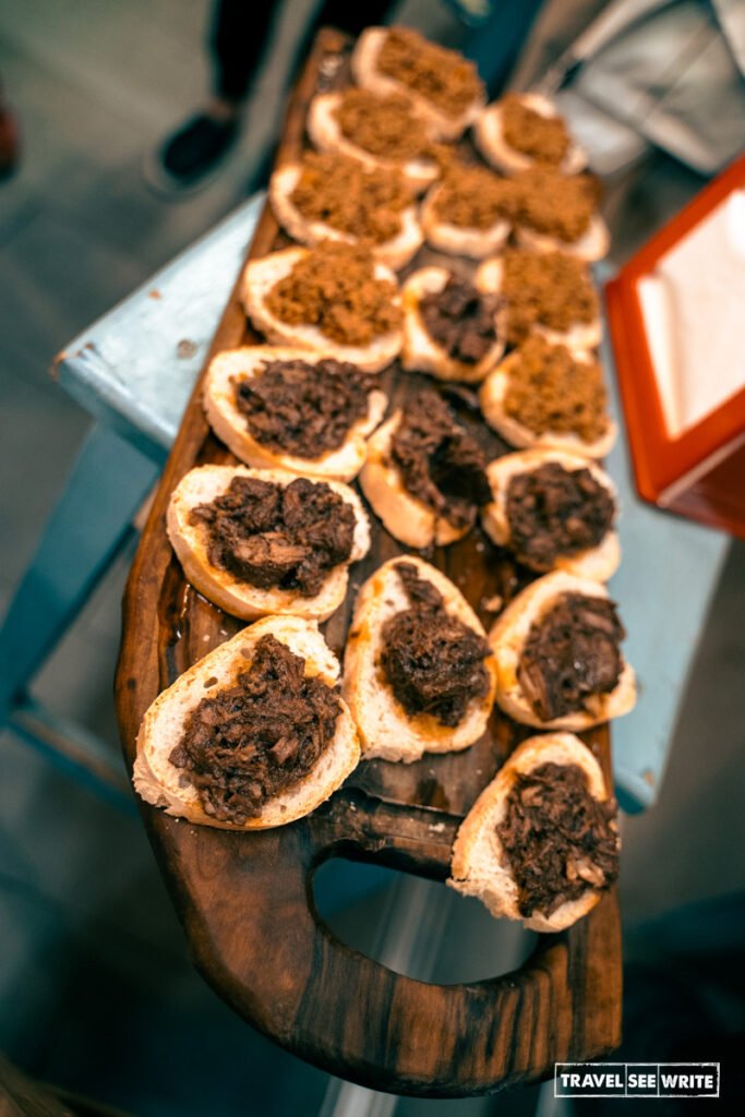 Food I tried during a food tour in Florence Italy