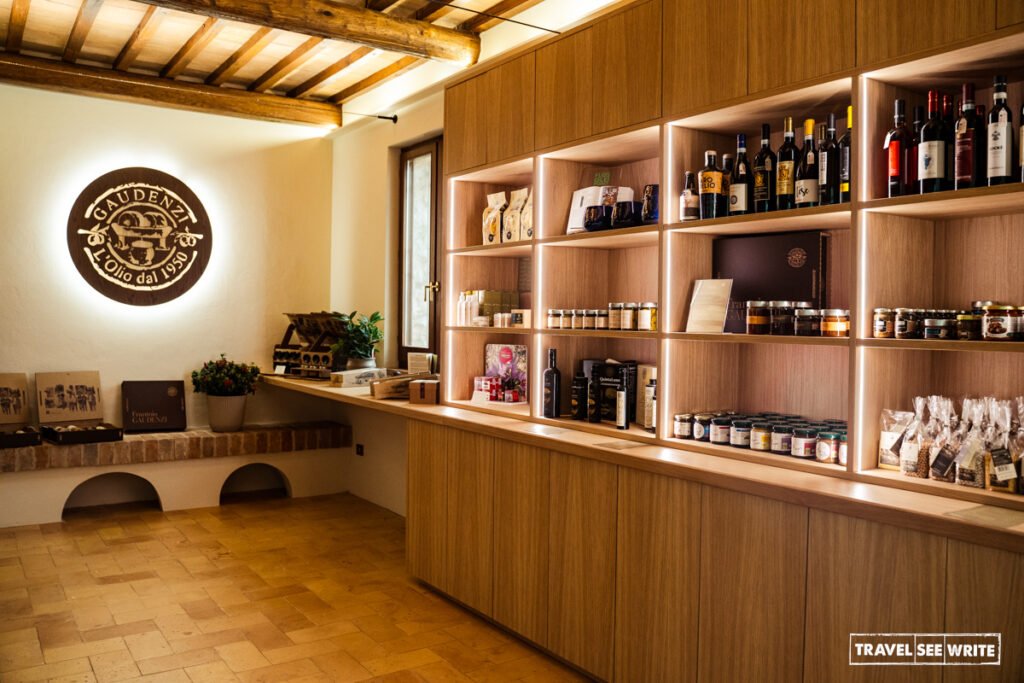 Olive oil tasting at Frantoio Gaudenzi in Trevi, Umbria, Italy