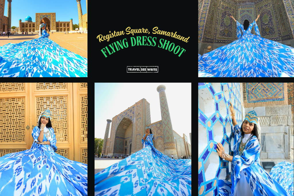 How to get a Flying Dress photo shoot done in Uzbekistan