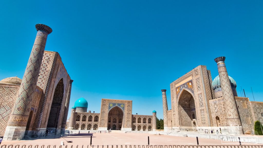 Registan Square at daytime, Samarkand, Uzbekistan